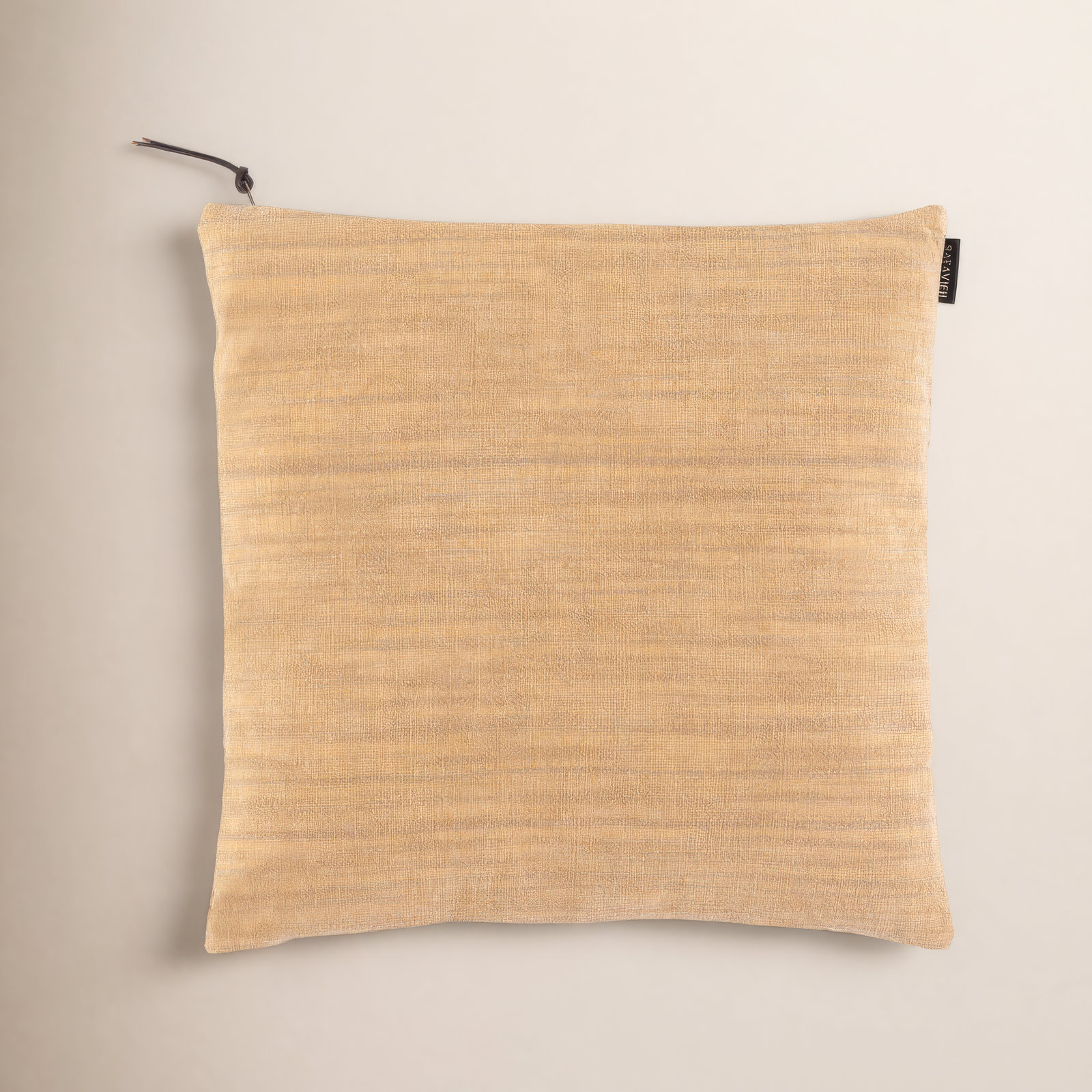 Cale 18" x 18" Cotton Throw Pillow, Yellow