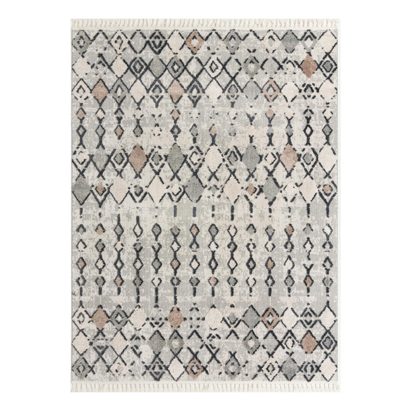 Gosnold Geometric Indoor Rug, Rectangle 7'10" x 10'