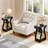 End Tables w/Charging Station Set of 2 3-Tier Side Tables w/USB Ports & Outlets-1369949220