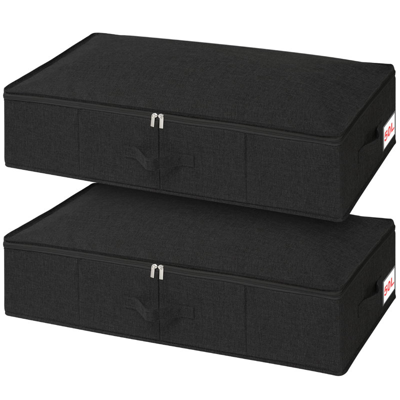 Brayden Studio Fabric Underbed Storage