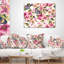 Papillons floral avec coussin décoratif à motif lombaire