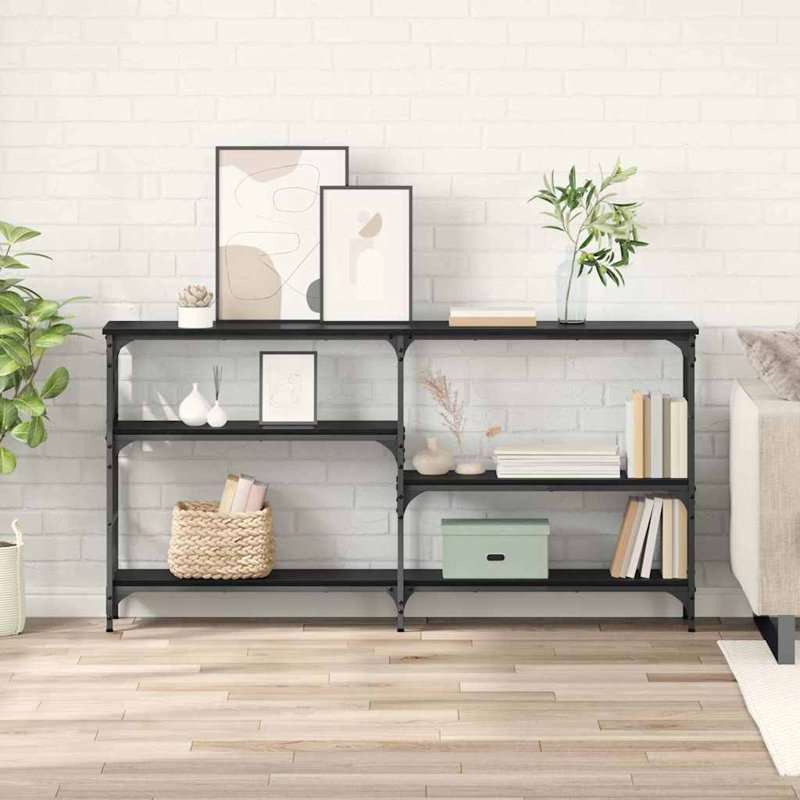 150cm Console Table, Black Oak