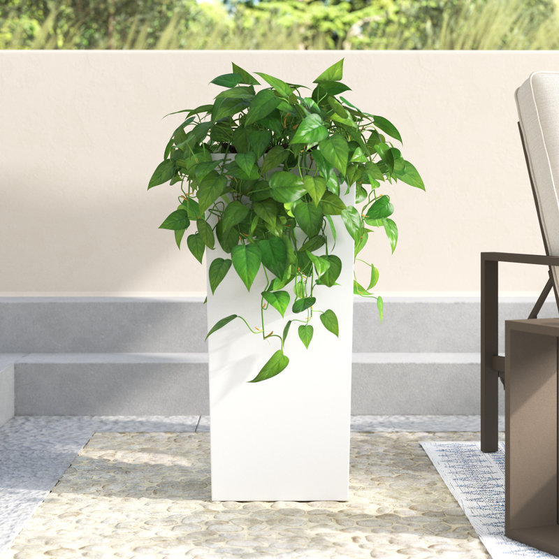 Isabelle Metal Planter Box, 32" H x 14" W x 14" D
