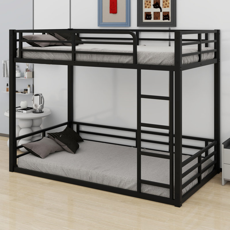Metal Bunk Bed For Kids, Teens, Adults, Twin XL over Twin XL