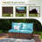 Kewei 51" W Wicker Patio Sofa with Cushions -806312087
