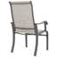 Outdoor 2-piece PVC-coated polyester Dining Chairs With Ergonomic Design, Beige