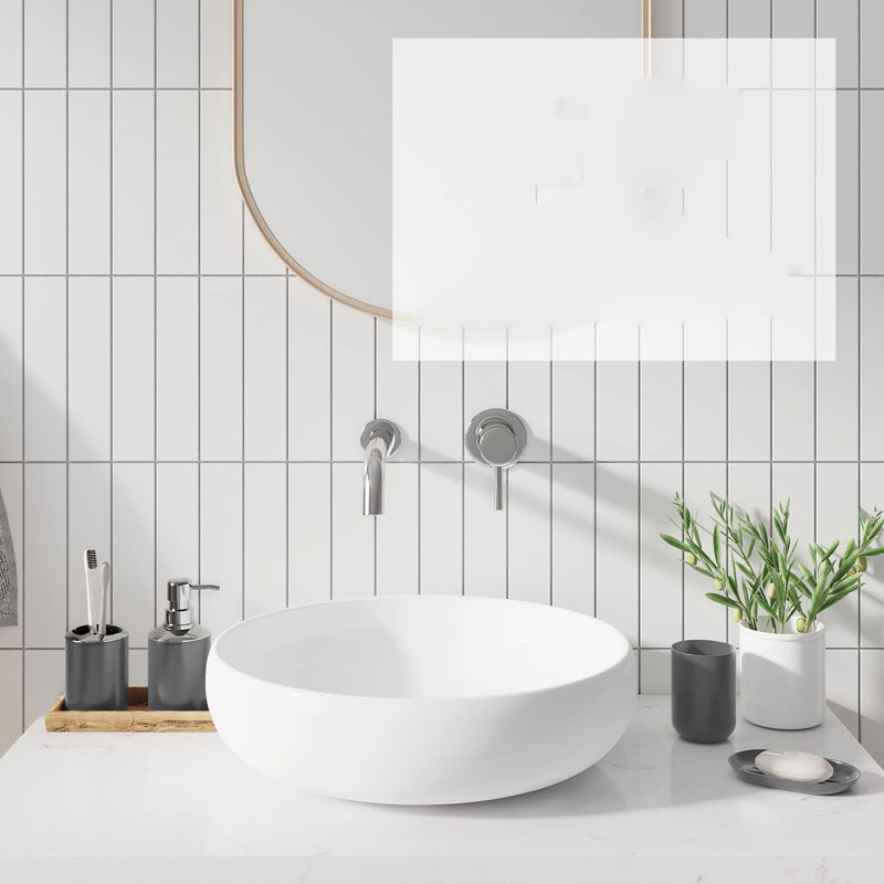Grey Bathroom Accessory Set