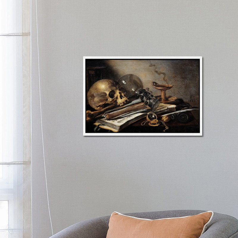 Still Life, Vanite, 1656 by Pieter Claesz - Gallery-Wrapped Canvas Giclée on Canvas, 66.04 cm H x 45.72 cm W