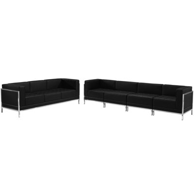 Ensemble de canapé modulaire 5 pièces Hercules LeatherSoft avec dossier et siège tendus