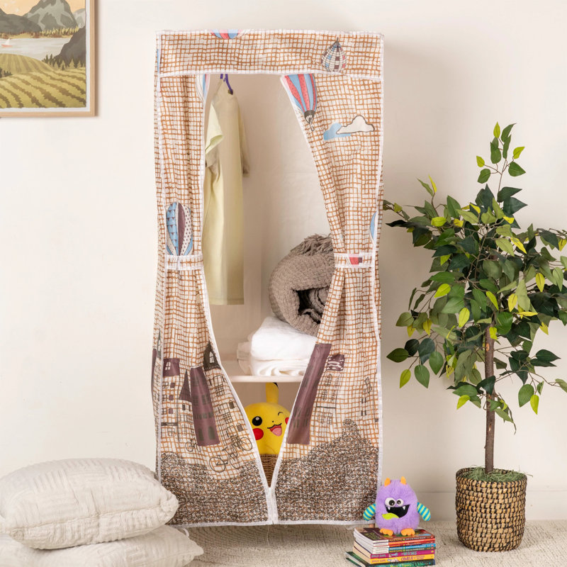 Armoire-penderie en tissu
