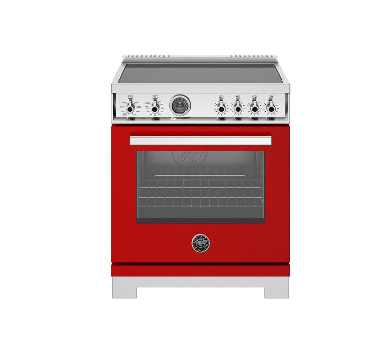 Bertazzoni 30'' W Free Standing Range, Electric, White Gloss