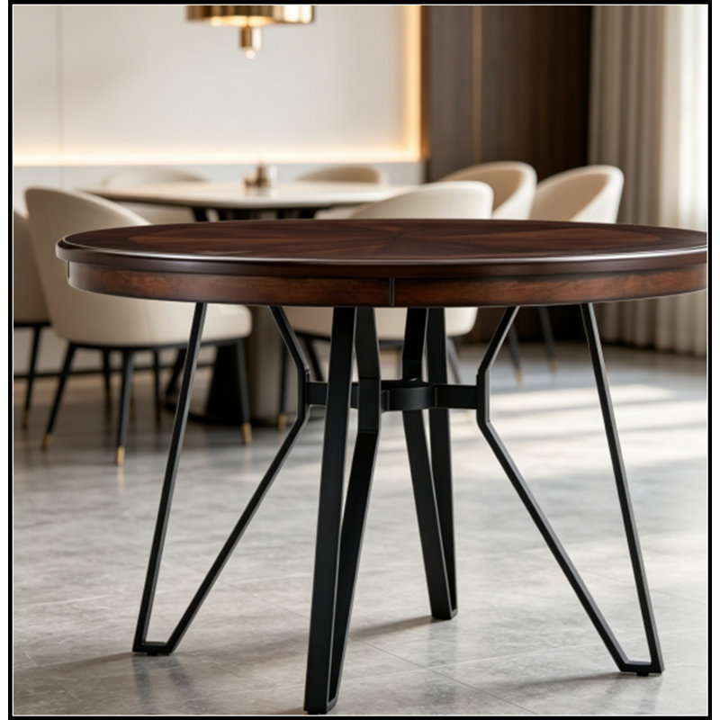 Table de salle à manger Mid-Century, Brun