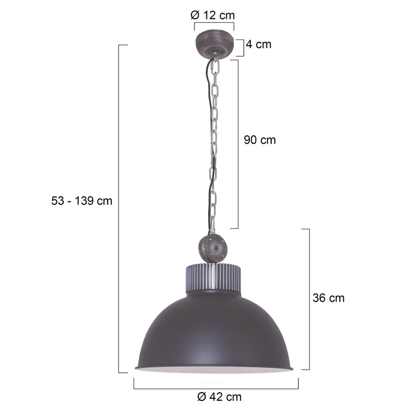 Robbins 1 - Light Dome Pendant, Black