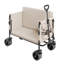 Foldable Wagon Cart Converts to Bench 550lb Load & 220L Utility Wagon for Camp