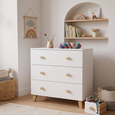 Commode pour enfant Zayd Montessori à 3 tiroirs