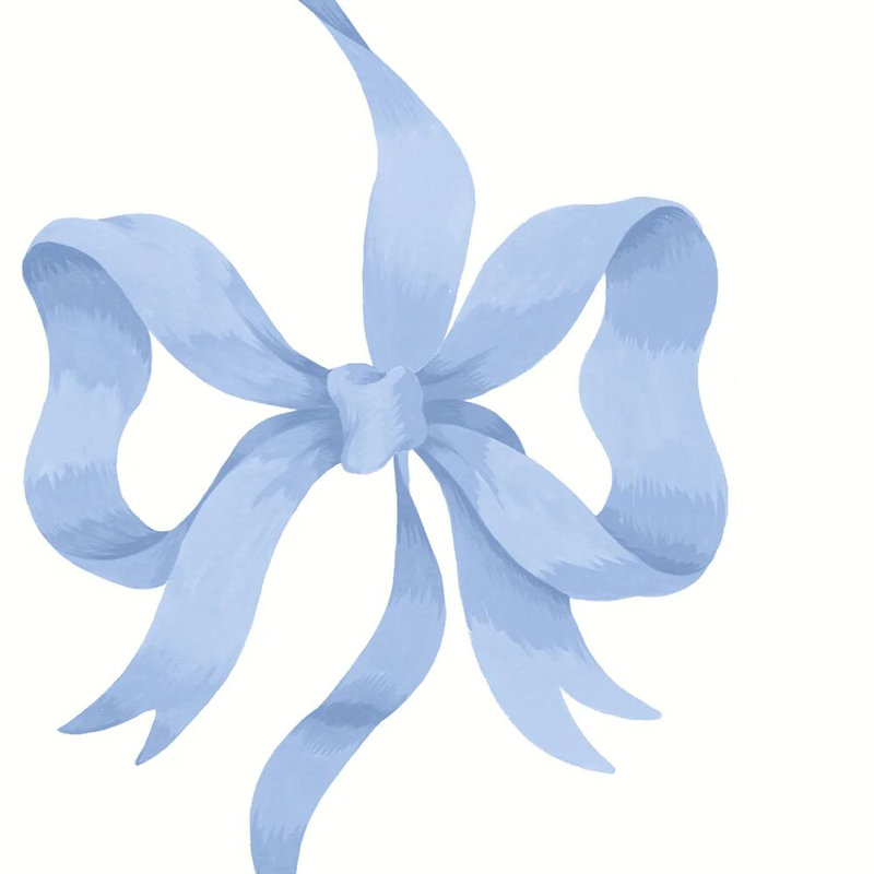 Cath Kidston Ribbon Bow Wallpaper, Blue