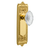 Egg & Dart Plate with Crystal Victorian Knob