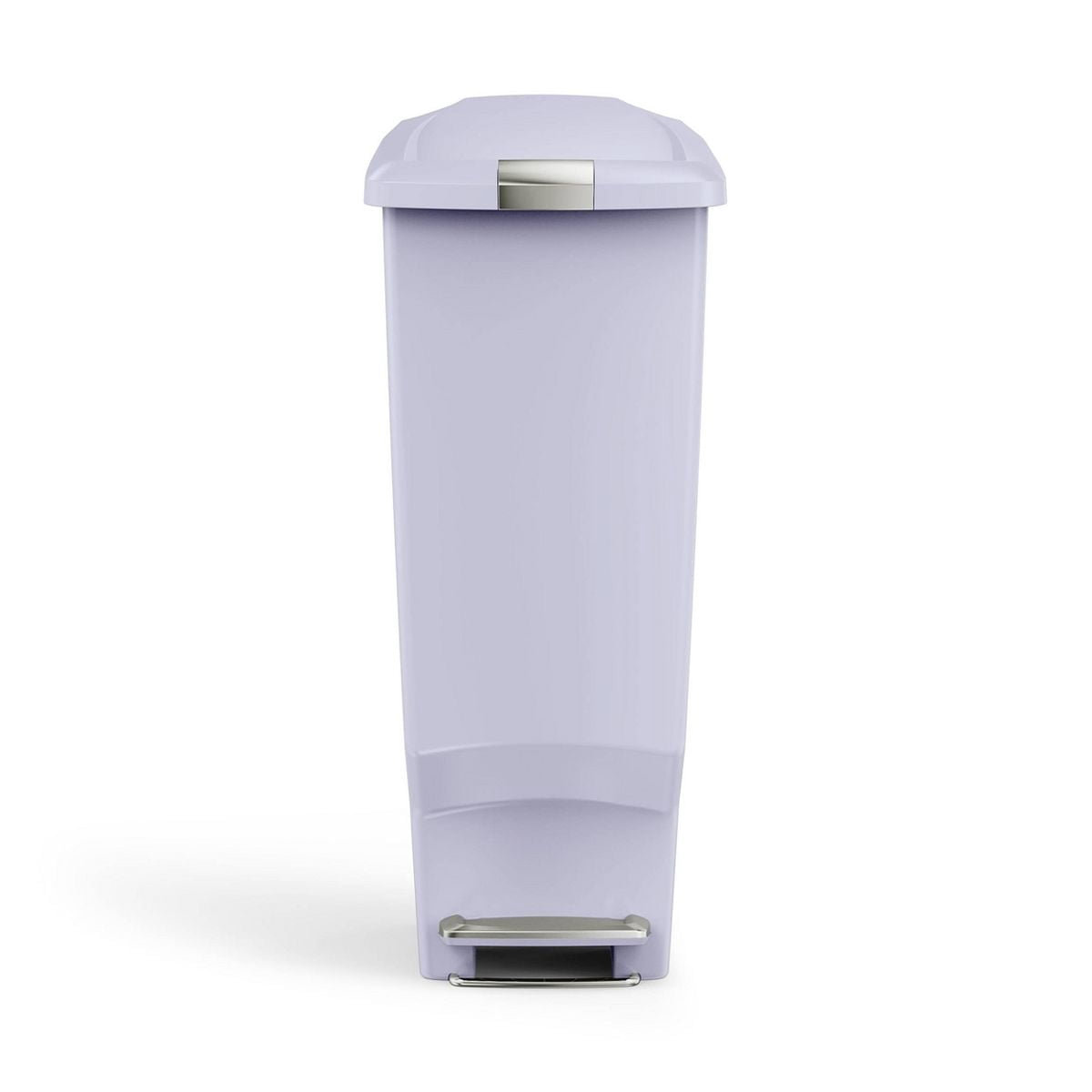 simplehuman 10.6gal Slim Step-On Can, Lilac