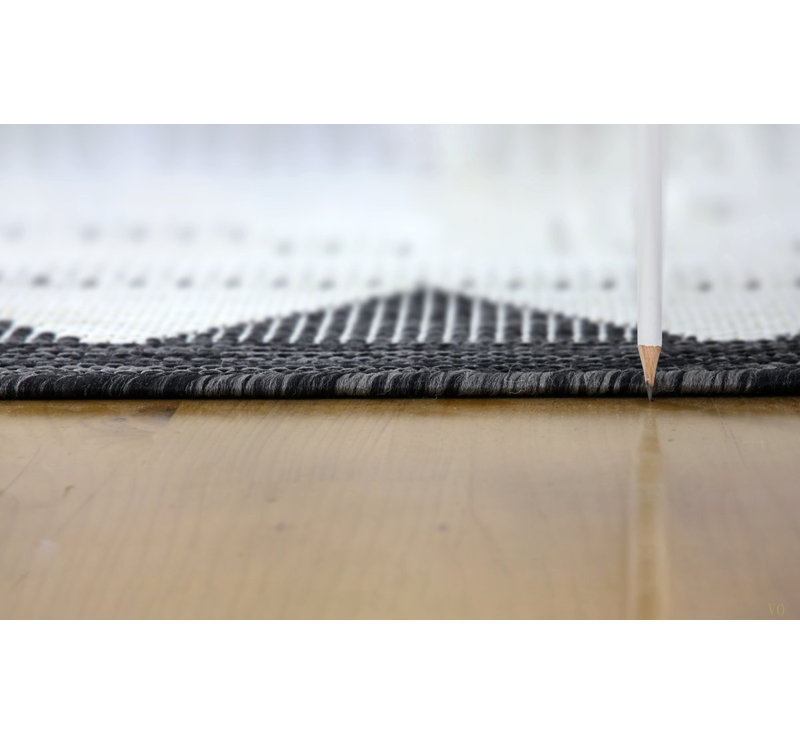 Rayon de soleil 3 po X 7 pi 3 po Tapis intérieur / extérieur, Rectangle 5 pi 3 po x 7 pi 3 po