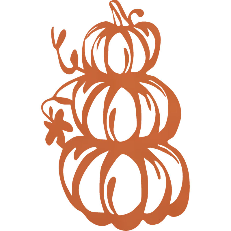 Pumpkin Stack Wall Décor, Orange