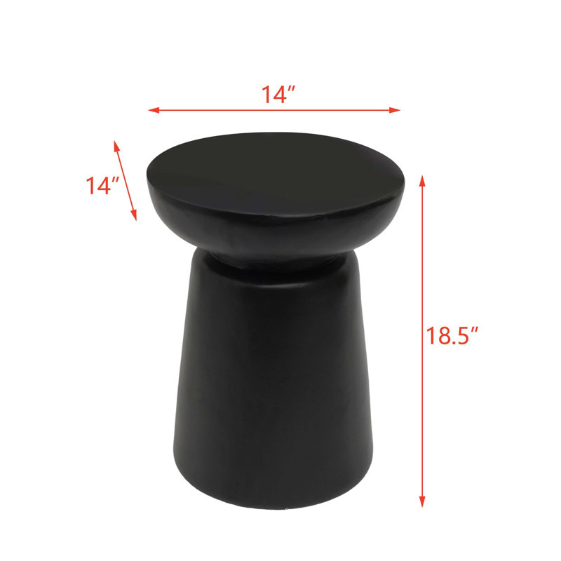 Table d'appoint Winston, Noir