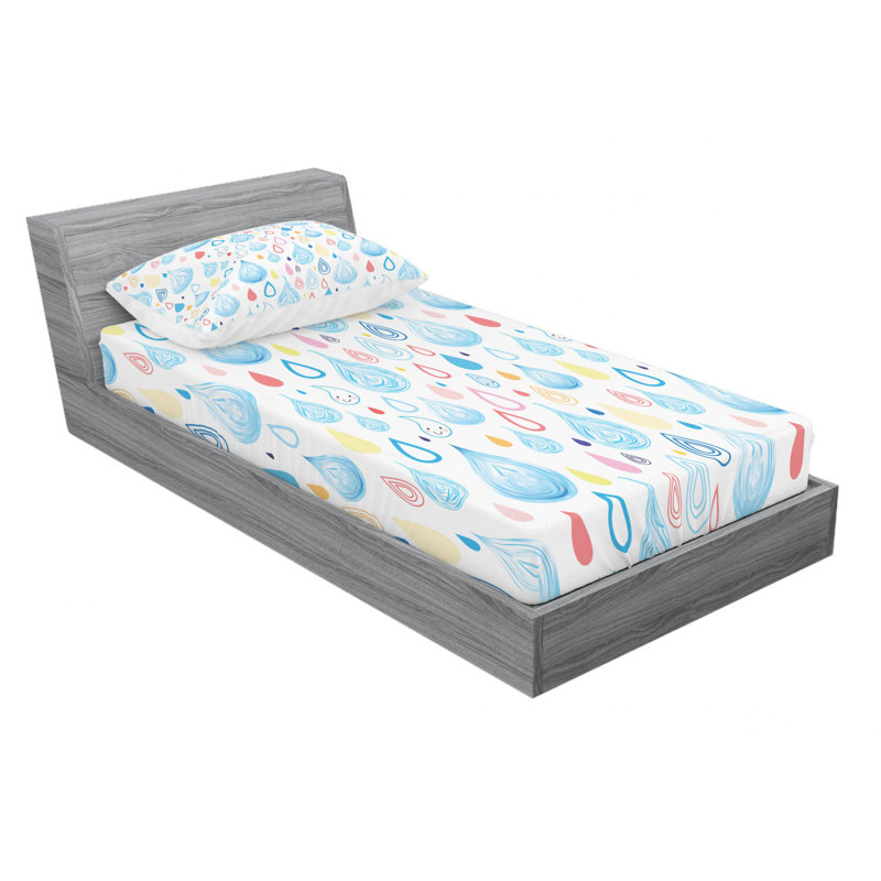 Microfiber Sheet Set, Twin Sheet Set with Fitted Sheet