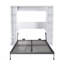 Grand lit escamotable avec armoire de rangement, lit escamotable mural