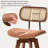 Sirine 4 Pieces Swivel Linen Counter Stool-103707231