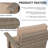 Arusha Antilles Howton 3-Piece 360-Degree Oversized Resin Wicker Outdoor Swivel Rocker Patio Chairs Set-275299905