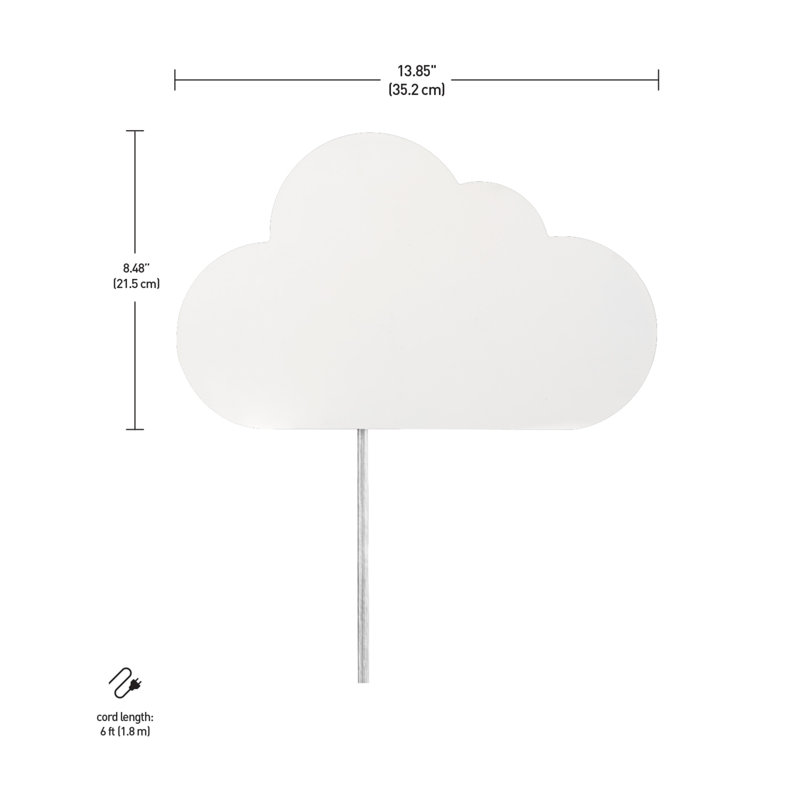 Nimbus Floating Cloud Matte White Plug-In Sconce
