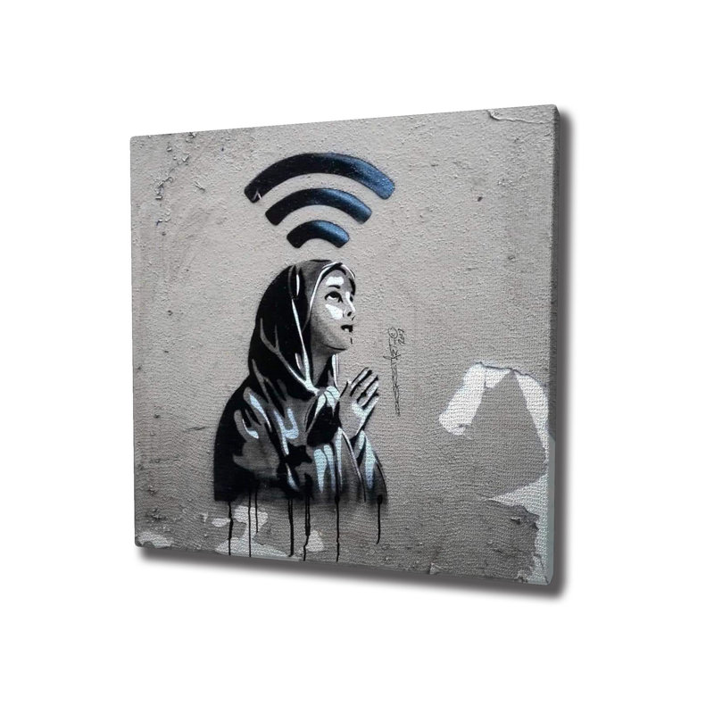 Stunning Decorative Canvas Painting, 17.7 x 17.7 inches | 50% Cotton / 50% Polyester, Digital Printing on High-Quality Canvas | Elegant Wooden Frame, 0.8 x 1.2 inches | Perfect for Home Decor & Art Enthusiasts