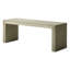 Chêne gris, bois, banc pour la salle à manger, 48 W, 15 de large, 18 hauteurs, lignes épurées, structure d'aspect artisanal, finition
