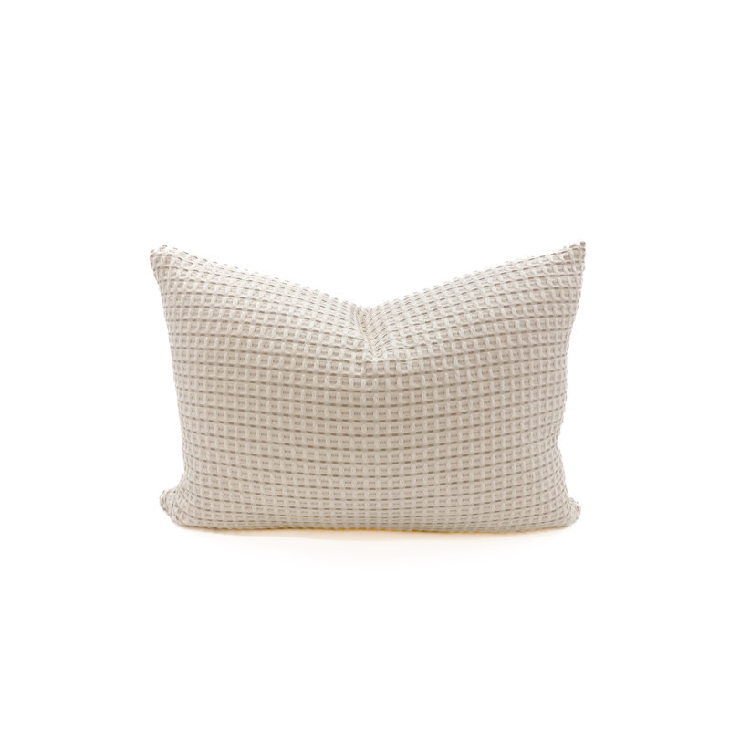 Pillow Cover & Insert, Beige, Rectangular, 14" x 20"
