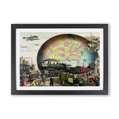 20th Century Transportation - Framed Print