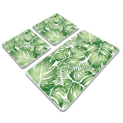 Verdant Tropics Botanical Bathmat Set (3 Pieces)
