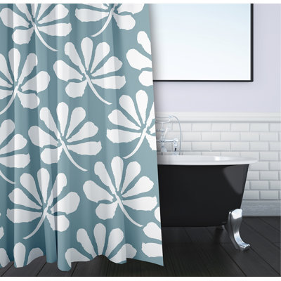 Rideau de douche simple à motif floral Miki