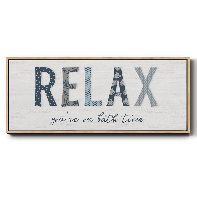 Relax - toile encadrée, H 12 po x l 30 po