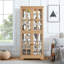 Armoire antique en verre avec tablettes réglables pour la maison ou le bureau