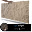 24" x 48" 3D Wall Panelling,PU Wall Panels for Interior Wall Decor in Stone Yellow (4-pack)