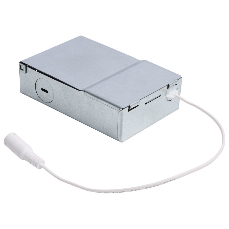 10 Watt LED Direct Wire Downlight Remote Driver CCT Selectable Dimmable Square White Finish, White