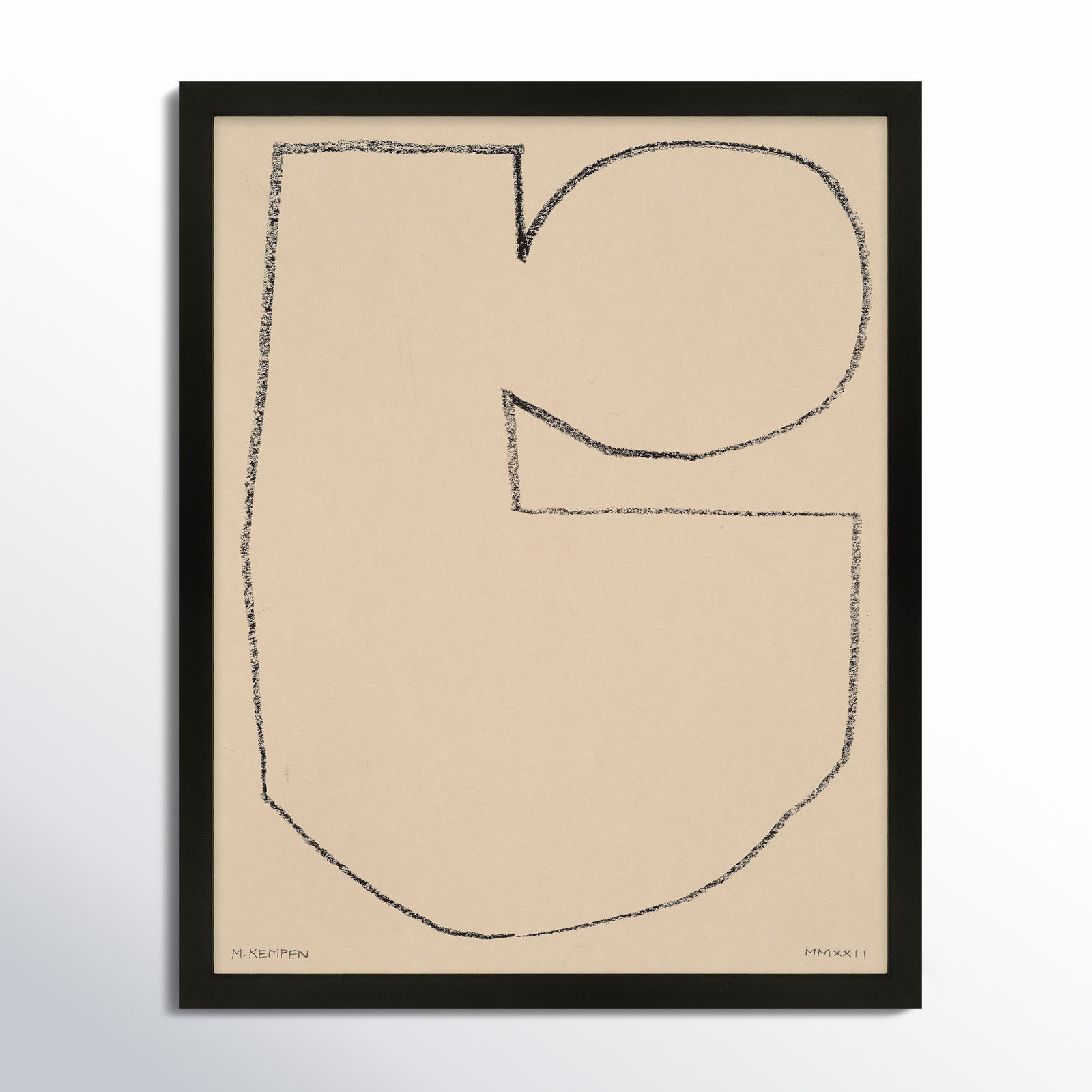 Freya "Outlines 5" Print, Black Framed, 30" W x 38" H