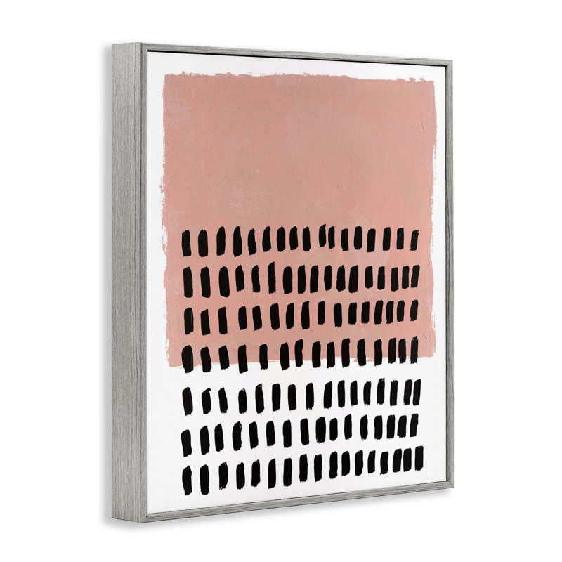  Pink Dotted Pattern Giclee Art by Michael Willett, H 20 po x l 16 po, Estampe numérique Farmhouse