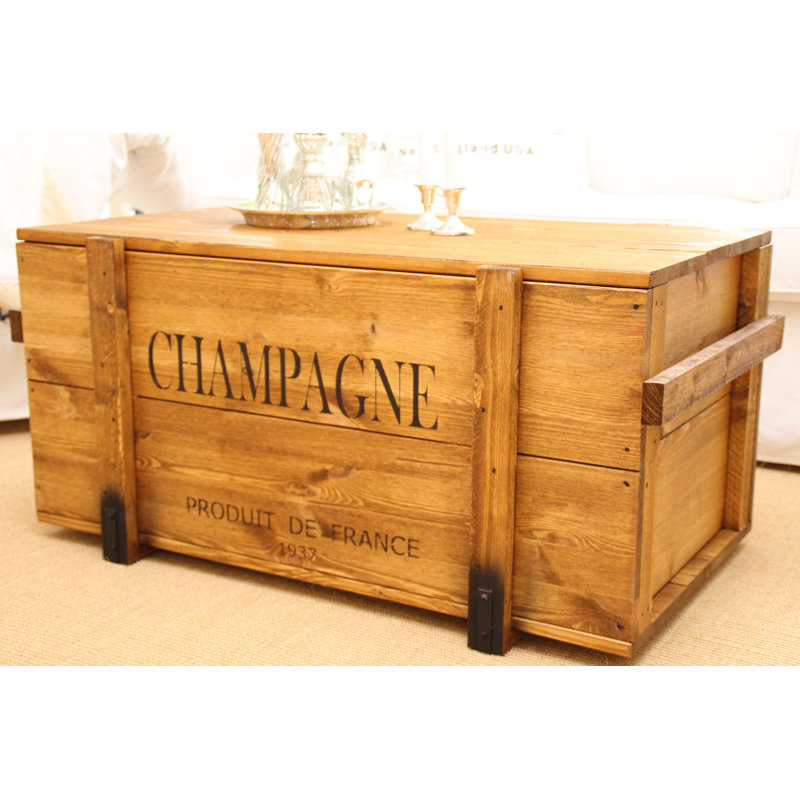 Gannon Solid Wood Coffee Table, 46cm H x 98cm W x 55cm D, Light Brown