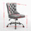 Fauteuil de bureau à siège large W26,4 pouces, fauteuil de bureau à lapin artificiel avec base en métal, fauteuil de bureau pivotant réglable, fauteuil de coiffeuse (violet)