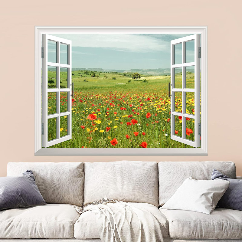 Peel & Stick Floral Border, 48" L x 36" W