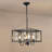 Ziar 4 - Light Dimmable Black Square/Rectangle Pendant Light
