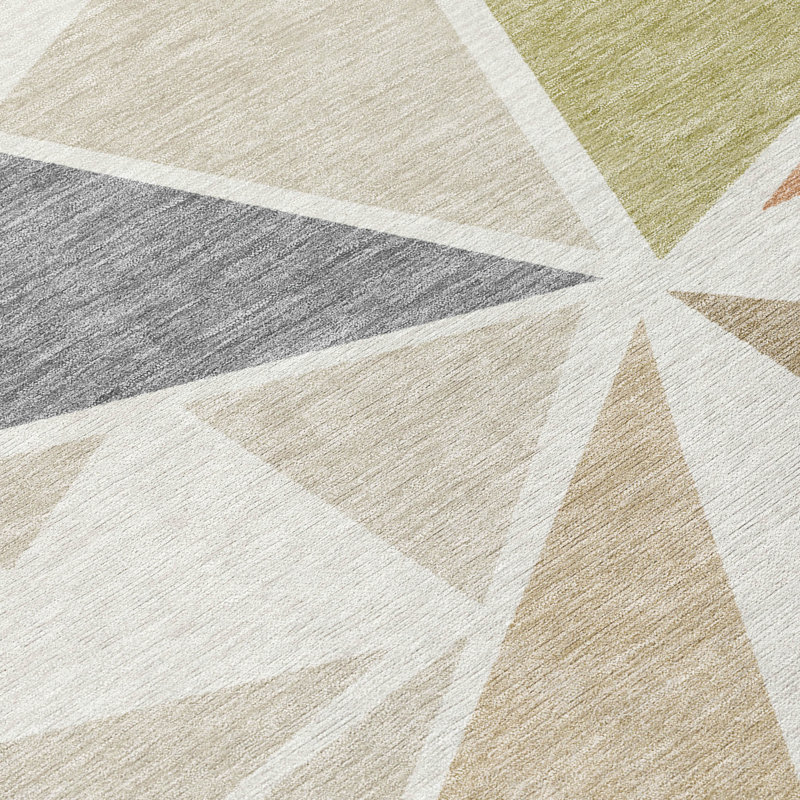 Tapis ivoire intérieur / extérieur Aristea , 5' x 7'6"