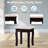 Makeup Dressing Table with Touch Switch Lighted Mirror and Cushioned Stool-1509768130
