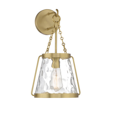 Caaliyah Metal Armed Sconce in Brass