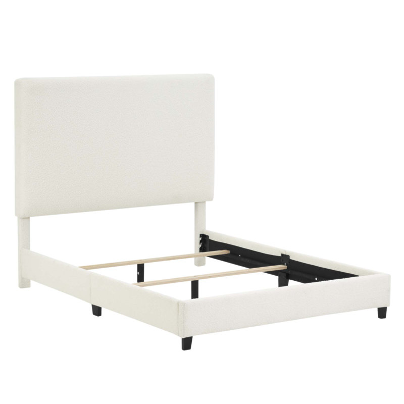 Lit plateforme tapissier grand format Bridgevine Home avec structure durable et design élégant pour les chambres modernes